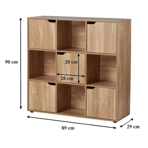 Calicosy - MODU Opbergmeubel 9 vakken - Hout - 29x88,8x90,5 cm