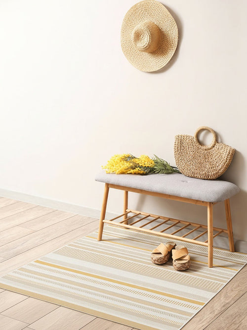 AFK Living vloerkleed Solea - voor binnen en buiten - geel - 160 x 230 cm