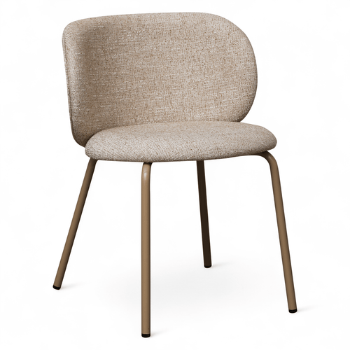 Furnhouse eetkamerstoel Nanna - Beige - Stof (Bouclé) - Set van 2