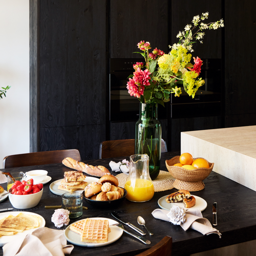 Sia Deco - Set van 4 Matty dinerborden - Groen  - Zandsteen - H1 - vtwonen shop