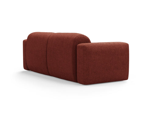 Cosmopolitan Design Modulaire bank Strino 3-zits, structurele stof koraal - 98x220x78cm