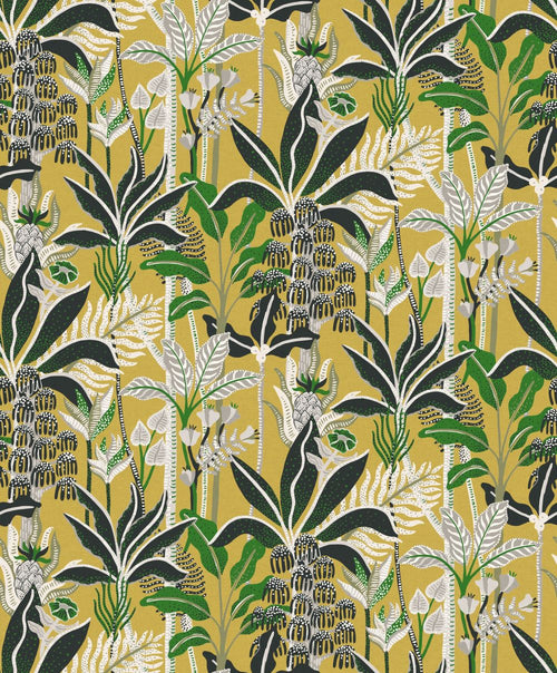 Masureel behang bloemen geel - 53 cm x 10.05 m - 630566 - vtwonen shop