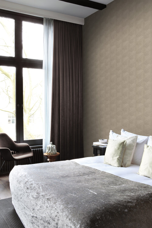 Origin Wallcoverings behang grafisch 3D motief beige - 50 x 900 cm - 347994 - vtwonen shop