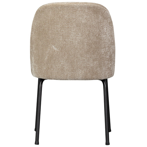 WOOOD eetkamerstoelen Vogue - Polyester - Zand - Set van 6