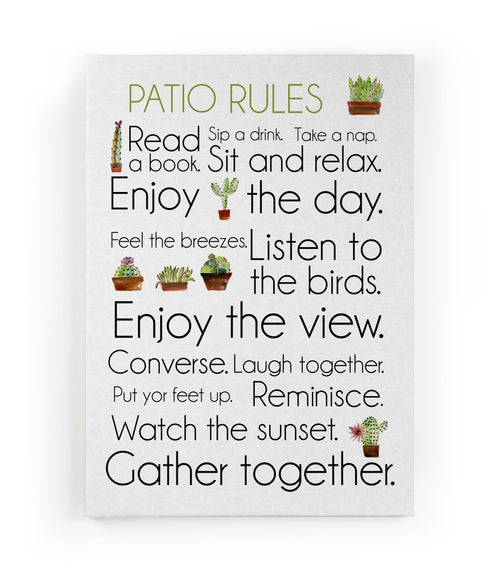 Canvas 60x40 Afdruk Tuinregels - vtwonen shop