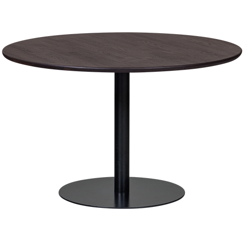 WOOOD eettafel rond vingerlas Tablo - Eiken - Mystic Brown - Ø120 - vtwonen shop