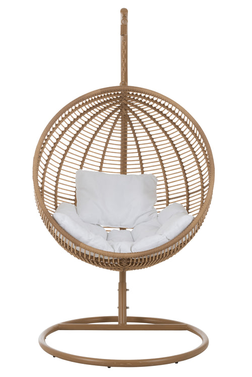 J-Line hangstoel Rond - staal - naturel