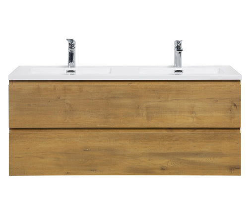 Badplaats Badkamermeubel Set Angela 120 cm – Eiken – Badmeubel met Wastafel