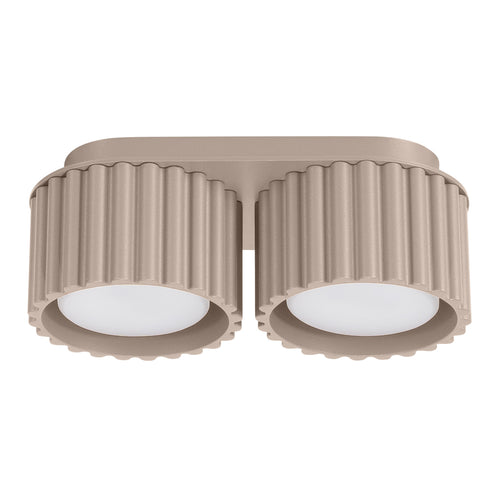 Sollux Lighting Plafondlamp AURA 2 taupe Gx53 - 21x10x12cm