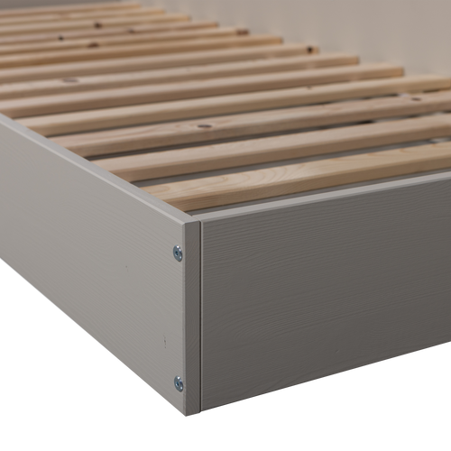 WOOOD bedbank Carter - Grenenhout - Dust/Beige - 90x200