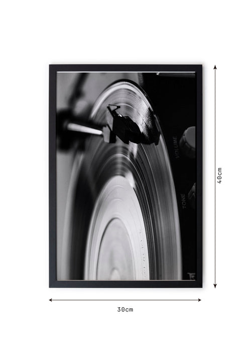 Zwarte lijst met kader 40x30 Vinyl - vtwonen shop