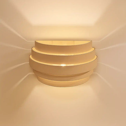 Highlight wandlamp Scudo - 1 lichts - 12.5  x 10.5   cm - beige
