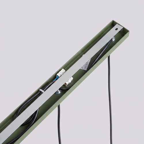 Sollux Lighting Hanglamp RAYO 3L olijfgroen - 45x6x98cm