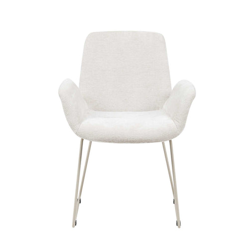 StarFurn Eetkamerstoel Evan - Zandkleur Stof - Set van 2