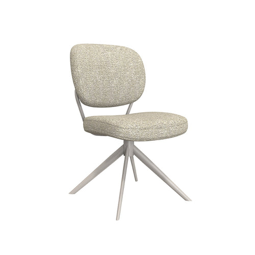 LABEL51 Eetkamerstoel Geneva - Naturel/Taupe - Draaibaar - Set van 2 - vtwonen shop