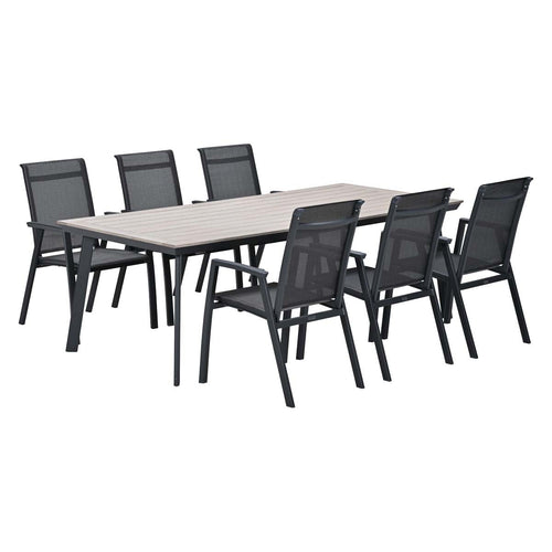 Garden Impressions Tuinset Santana 7-delig - Penedo tuintafel 230x100 cm