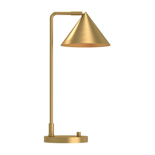 Schreibtischlampe Modern Gebürstetes Gold 1x E27