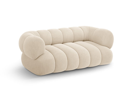 Cosmopolitan Design Bank Koge 2-zits, flueel lichtbeige - 95x180x70cm