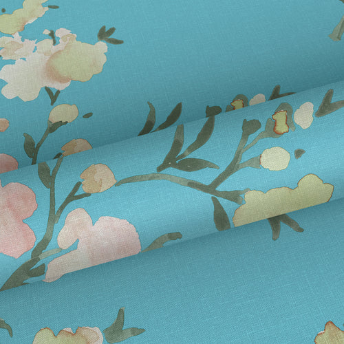 ESTAhome behang kersenbloesems Van-Gogh-blauw - 53 cm x 10.05 m - 148753