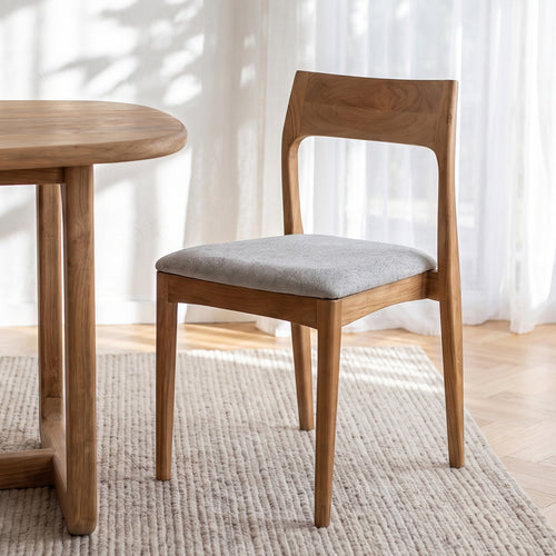 Raw Materials Freya teak eetkamerstoel licht groen
