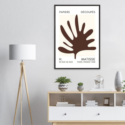 Artfulprints Poster Matisse – Coral drift brown   - 50x70 cm - Bruin