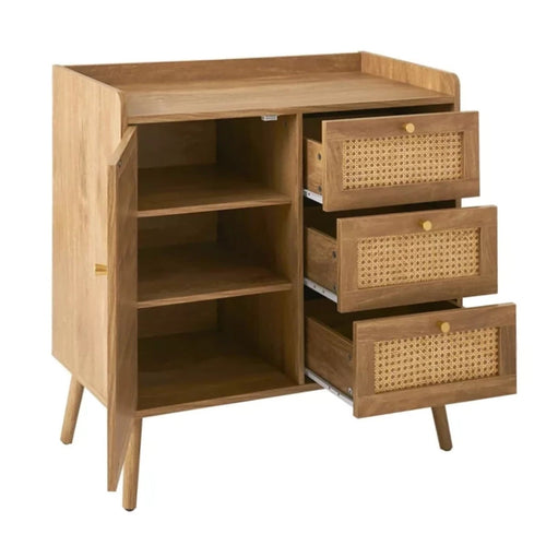 Calicosy - PALMO Ladekast 3 lades - Licht hout - 39x80x79,5 cm