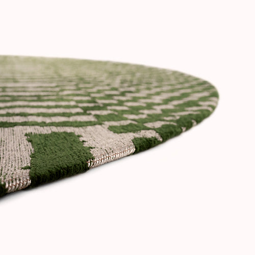 Louis De Poortere vloerkleed Oasis - groen - 140x140cm - vtwonen shop