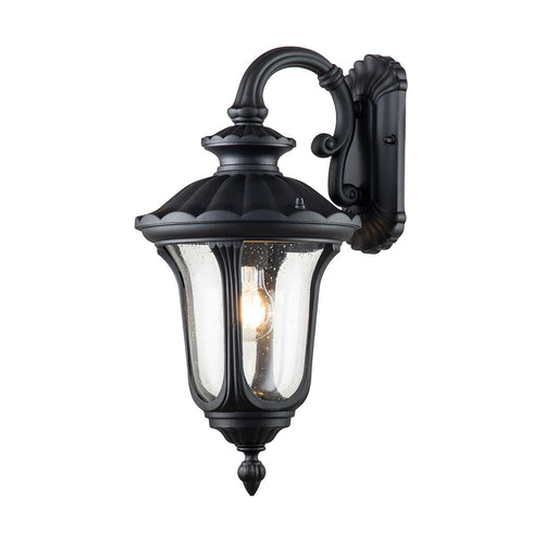Elstead Chicago Outdoor Wandlantaarn Getextureerd Zwart, IP44
