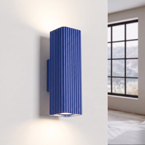 Sollux Lighting Wandlamp RAYO 20 ultramarijn - 6x8x20cm
