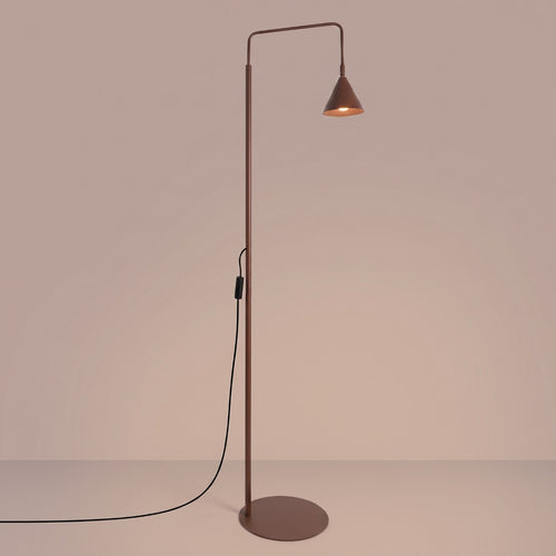 Sollux Lighting Vloerlamp NOX bruin - 30x30x165cm