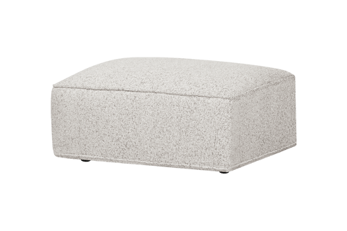 noo.ma Lobi Ottoman - Clay Grey Mélange, 102 x 72 x 44 cm