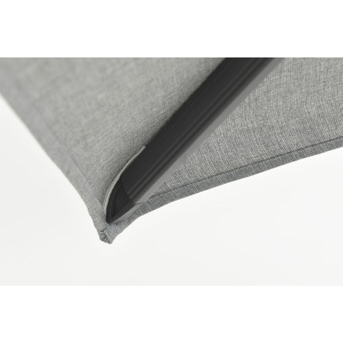 Hawaii Big Pole II parasol - 350x350 cm - carbon black - royal grijs - vtwonen shop