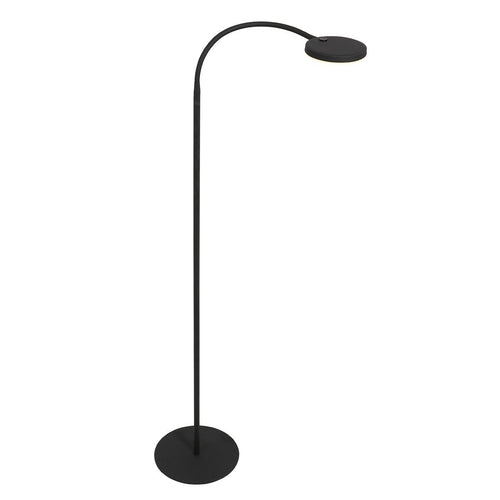 Mexlite vloerlamp Platu - 1 lichts - 64x 132 cm - zwart - vtwonen shop