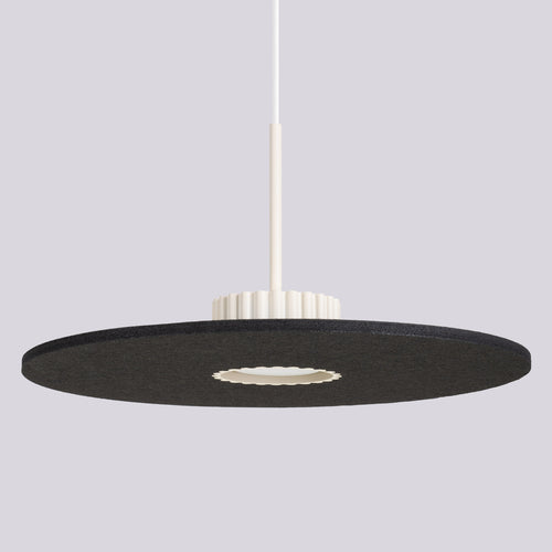 Sollux Lighting Hanglamp OVO 1 beżowa/czarna filc Gx53 - 40x40x125cm