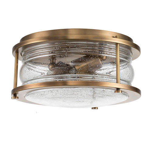 Elstead Kichler Ashland Badkamer Plafondlamp Natuurlijk Messing, IP44