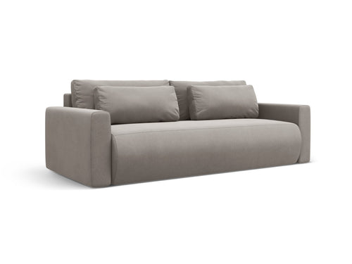 Cosmopolitan Design Slaapbank met opbergdoos Belfast 3-zits, flueel concreet - 105x238x84cm