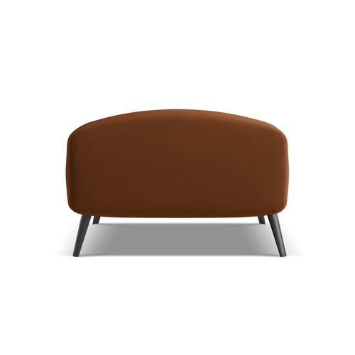 LaMiaSofa Poef Genova - velours - terracotta - 65x65x44