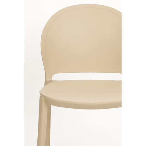 Housecraft Living Sjoerd Tuinstoelen/ Eetkamerstoelen Kunststof Beige - Set van 4 - vtwonen shop