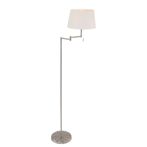 Mexlite vloerlamp bella - 1 lichts - 45x 154 cm - mat chroom - vtwonen shop