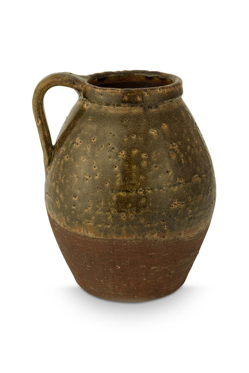 vtwonen - Vaas - Terracotta - Donkerbruin - 24.5x30 cm