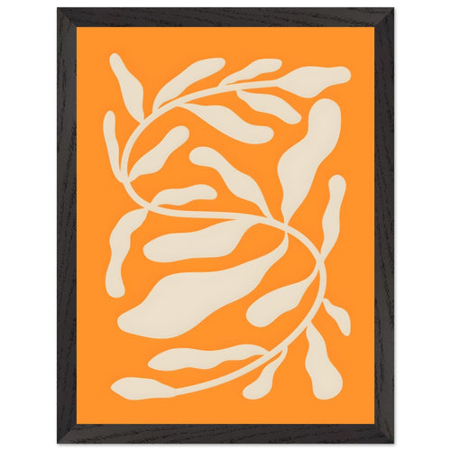 Artfulprints Poster met Lijst Matisse – Orange sea blossom   - 30x40 cm - Oranje