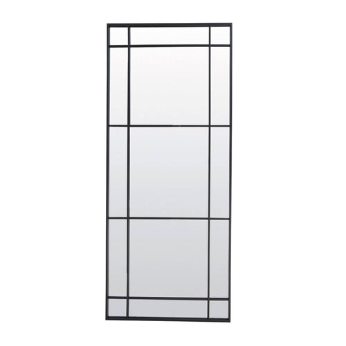 Light & Living spiegel  - zwart - 77x3x183 cm