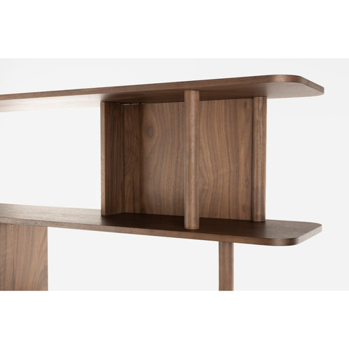 Zuiver Barbier Boekenkast/ Wandkast Walnoot - Bruin