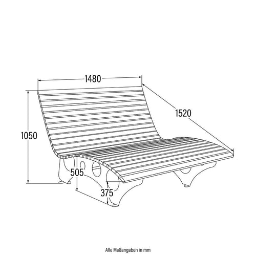 Home Deluxe golfhouten ligstoel TAIGA incl. kussen Aantal: 1 - vtwonen shop