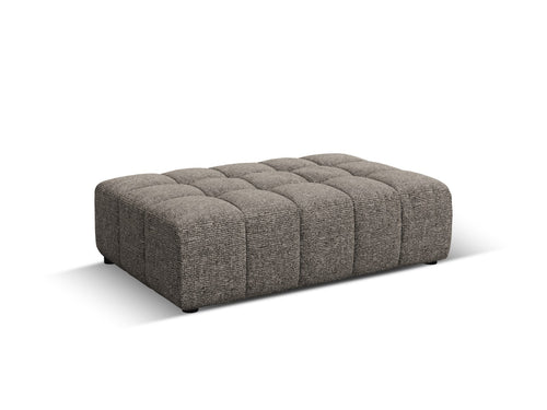 Cosmopolitan Design Poef Chicago chenille grijs - 84x102x42cm