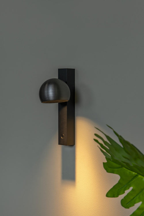 Lucide wandlamp ESFERA - Geïntegreerde LED - Grijs ijzer