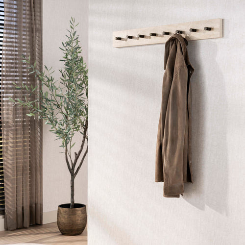 Giga Living Kapstok Travino - Travertin Keramiek - 80x10x10cm