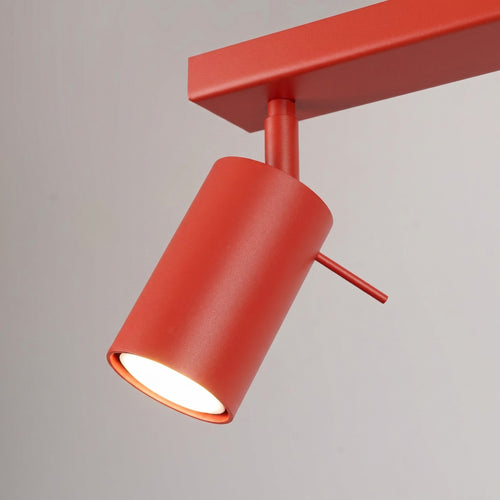 Sollux Lighting Plafondlamp RING 4L rood - 80x6x16cm