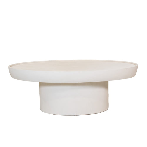 Giga Meubel Salontafel Tess - Ovaal - Beton/Betonlook - 90cm - vtwonen shop