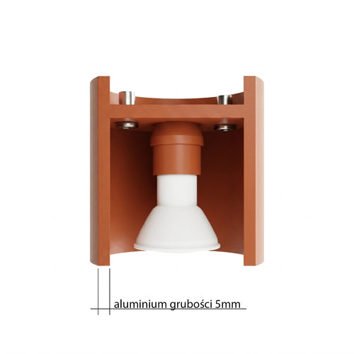 Sollux Lighting Wandlamp ORBIS 1 rode oker - 10x12x10cm